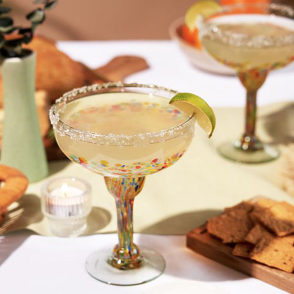 Handblown Margarita Glasses