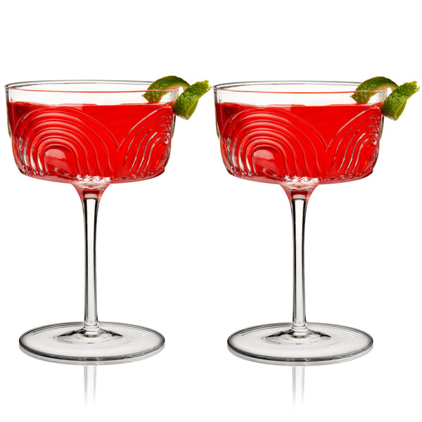 Deco Beau Crystal Coupes