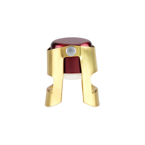 Red and Gold Champagne Stopper