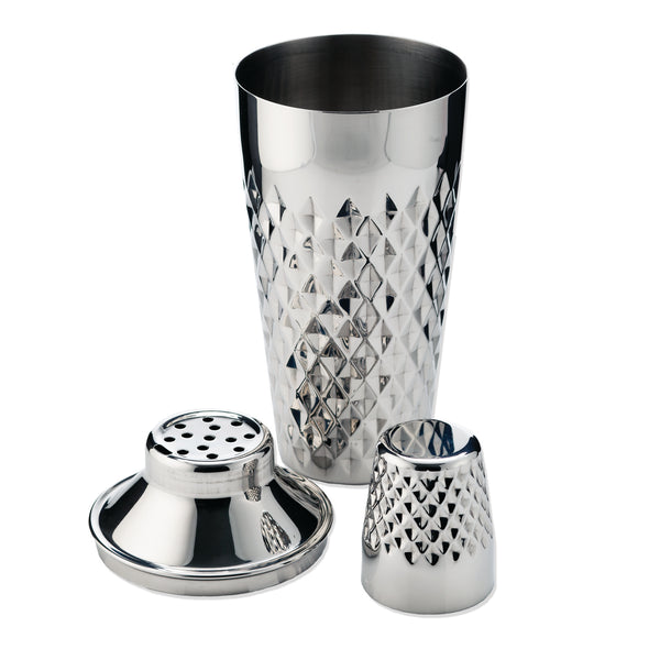 Stainless Steel Faceted Cocktail Shaker