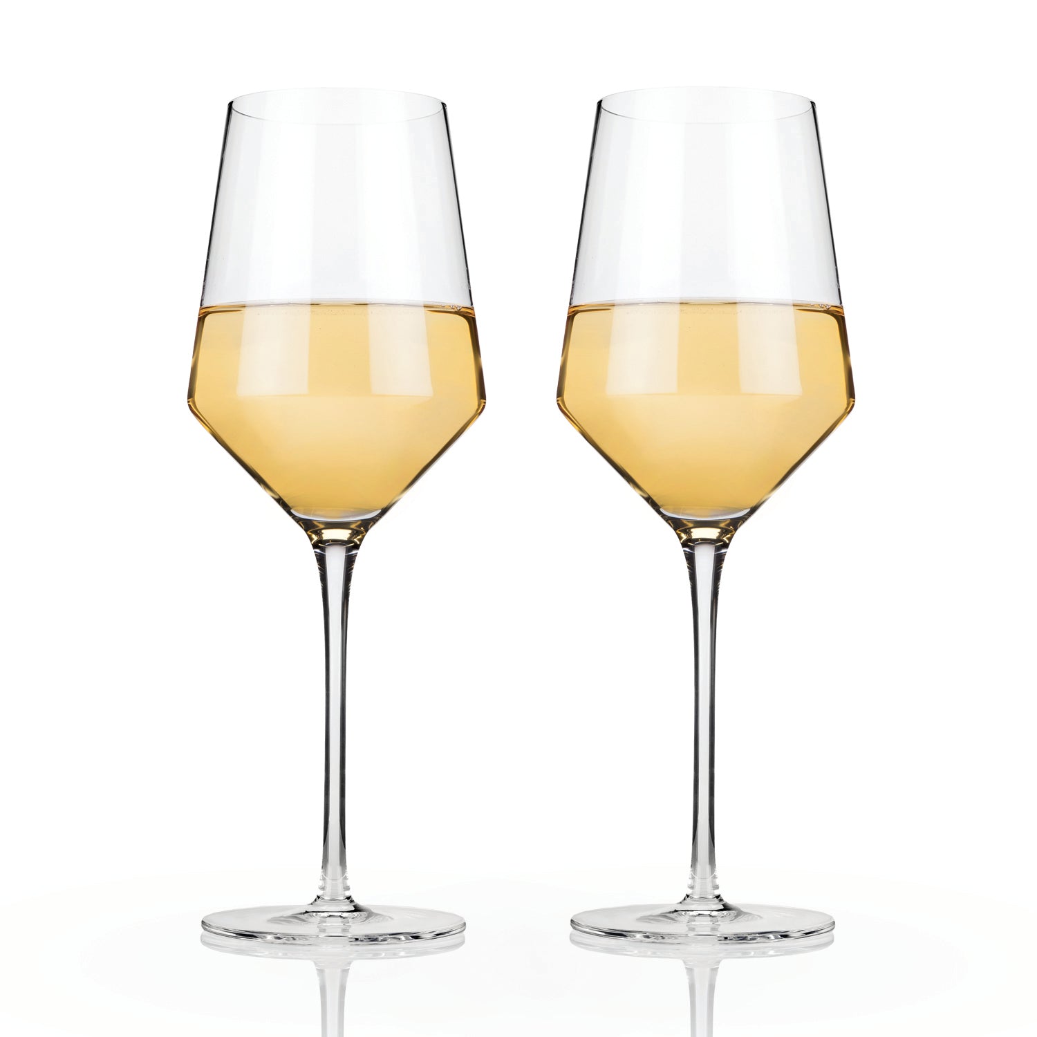 angled chardonnay glasses 