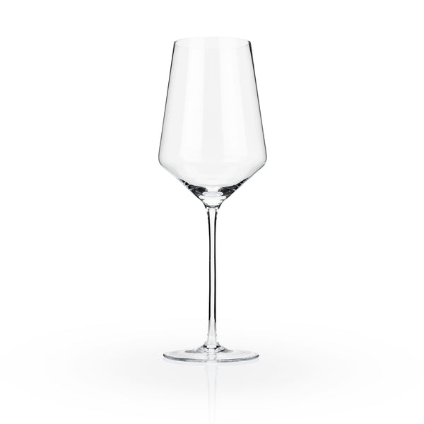 Angled Crystal Bordeaux Glasses