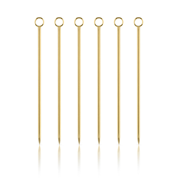 Gold Cocktail Picks (Set of 6)