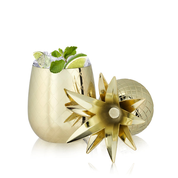 Gold Pineapple Tumbler (16 oz)