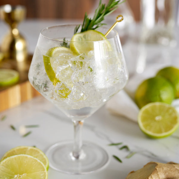 Angled Crystal Gin & Tonic Glasses