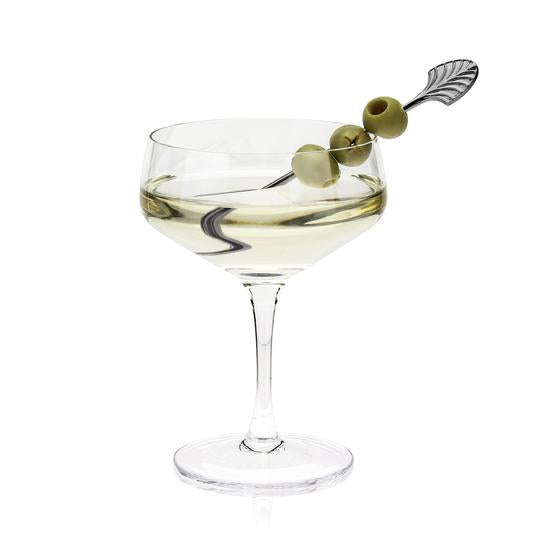cocktail pick in a cocktail