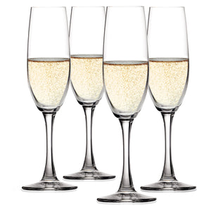 Wine Lovers Champagne Flutes (Set of 4)