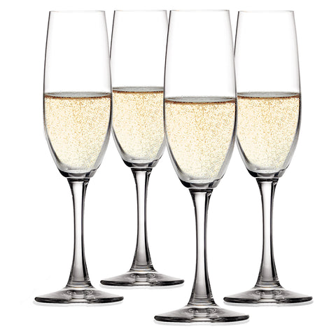 Wine Lovers Champagne Flutes (Set of 4)